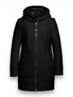 Black coat with hoodie