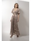 Long dress with gold details