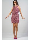 dress with fringes and sequins
