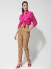 Trousers in camel colour