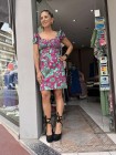 Mini patterned dress