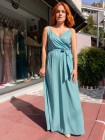 Long dress metallic matte